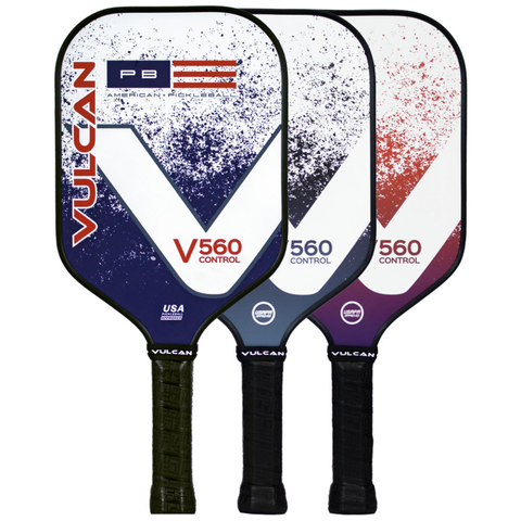 Vợt Pickleball Vulcan V560 Control 13mm - Cấu Trúc Cân Bằng, Hấp Thụ Va Chạm Tốt, Thiết Kế Mạnh Mẽ Dành Cho Người Chơi Mọi Cấp Độ