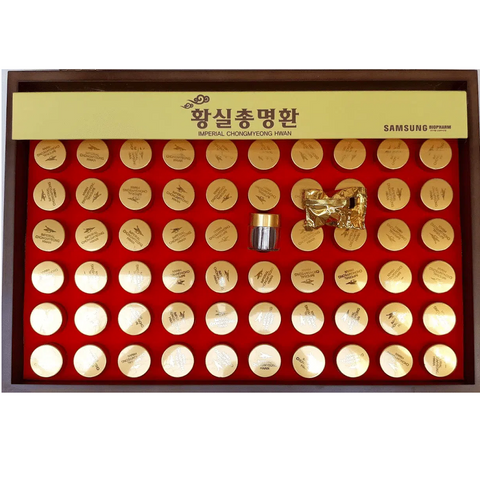 An cung Imperial Chongmyeong Hwan - Bổ não và Tăng cường trí nhớ, Hỗ trợ hoạt huyết, Hộp 60 viên SAMSUNG BIO PHARM