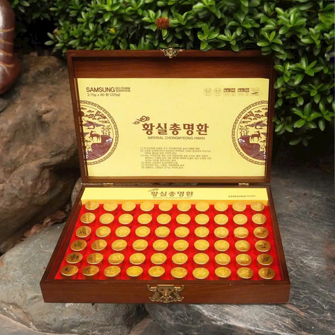 An cung Imperial Chongmyeong Hwan - Bổ não và Tăng cường trí nhớ, Hỗ trợ hoạt huyết, Hộp 60 viên SAMSUNG BIO PHARM