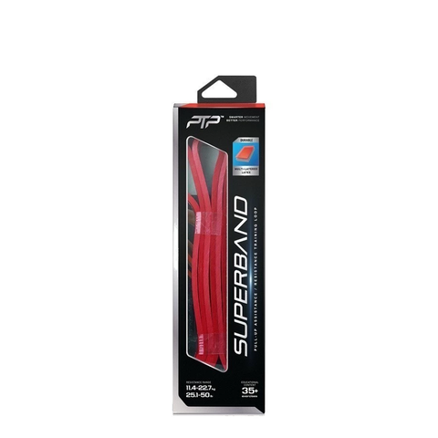 Băng Tập Đàn Hồi PTP Superband Light Đỏ SB2 - Dụng Cụ Thể Thao Hỗ Trợ Tập Lực Nâng Trọng Lượng Cơ Thể, Kéo Người, Chống Đẩy