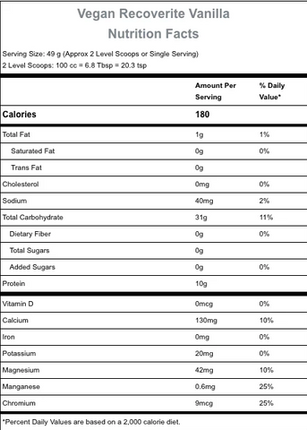 Bột Uống Phục Hồi Cơ Bắp Hammer Nutrition Organic Vegan Recoverite - Thực Phẩm Tăng Cường Năng Lượng, Phục Hồi Sau Tập Luyện, Hữu Cơ, Thuần Chay