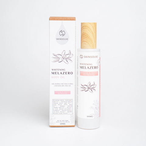 Dầu Dưỡng Thể Skinsolve Melazero Whitening Body Oil - Giúp Da Mịn Sáng, Dưỡng Ẩm, Phù Hợp Mọi Loại Da, 100ml