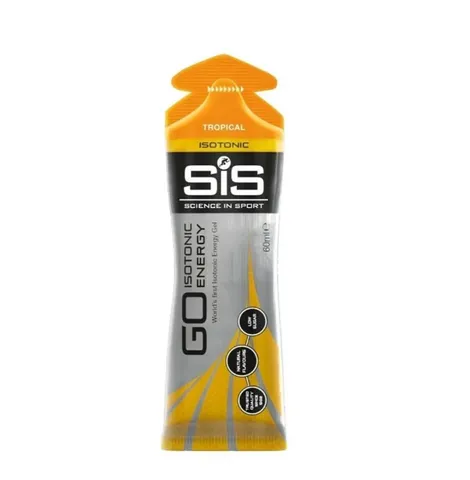 Gel năng lượng SiS Go Isotonic - Hỗ trợ sức bền, 22g carbohydrate, không gluten, tiện lợi cho thể thao, nhiều hương vị hấp dẫn