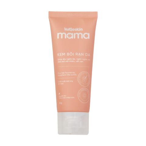 Kem Bội Rạn Da Kutieskin Mama 50g - Giảm Thiểu Rạn Da Cho Mẹ Bầu & Sau Sinh, Dưỡng Ẩm, Chống Dị Ứng, Làm Mềm Da