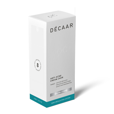 Kem trị mụn Dếcaar Anti Acne Cream 24hr - Hỗ trợ làm dịu, giảm nhờn, kháng khuẩn cho da mụn, 50ml