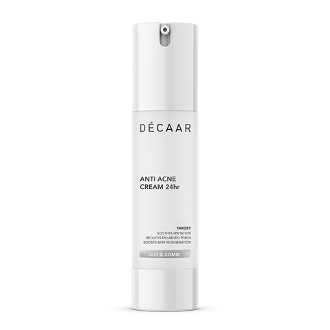 Kem trị mụn Dếcaar Anti Acne Cream 24hr - Hỗ trợ làm dịu, giảm nhờn, kháng khuẩn cho da mụn, 50ml
