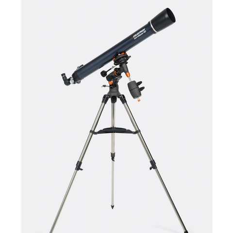 Kính Thiên Văn Khúc Xạ Celestron Astromaster 90EQ - Quan Sát Chi Tiết Mặt Trăng và Hành Tinh, Lý Tưởng Cho Người Mới Bắt Đầu