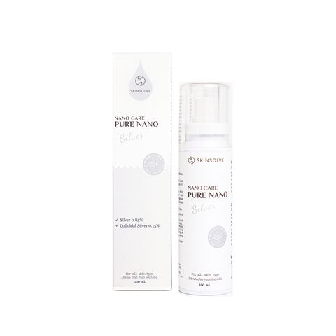 Nano Care Pure Nano Silver - Giải Pháp Trị Mụn, Phục Hồi Da Hiệu Quả, Kháng Khuẩn Tối Ưu Cho Mọi Loại Da 100ml