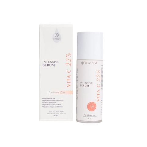 Serum Dưỡng Sáng Da Skinsolve 22% Vita C - Giúp Trẻ Hóa Làn Da, Chống Oxy Hóa, Lọ 20ml