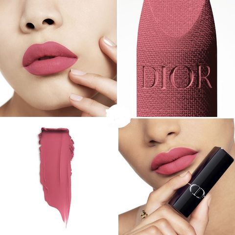 Son thỏi Dior Rouge Couture Colour 625 Mitzah Velvet - Hồng Đất Nữ Tính, Chất Son Velvet Matte Mềm Mại, 10 Giờ Bền Màu