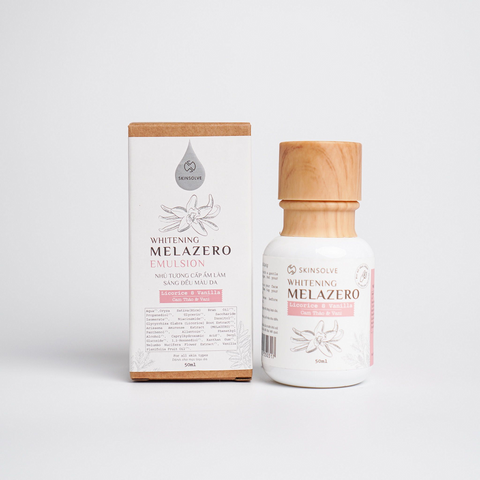 Sữa Dưỡng Trắng Da Skinsolve Melazero Whitening Emulsion - Cấp Ẩm, Làm Sáng Đều Màu Da, Hương Thơm Cam Thảo Vani, 50ml