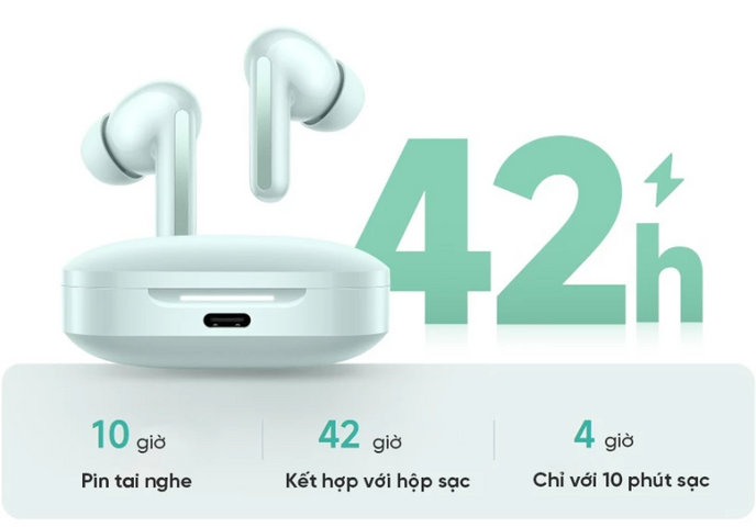 Tai nghe Bluetooth Xiaomi Redmi Buds 6 - Micro kép chống ồn AI, âm thanh Hi-Fi, pin 42 giờ, kết nối Bluetooth 5.4, sạc nhanh