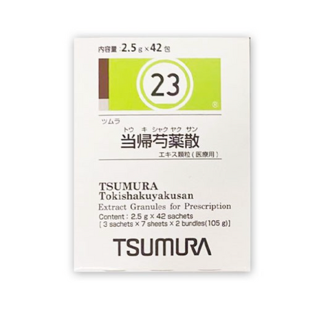 Tsumura Tokishakuyakusan 23 - Hỗ Trợ Điều Hoà Kinh Nguyệt, Giảm Đau Bụng Kinh, Cải Thiện Tình Trạng Kinh Nguyệt Không Đều, 42 Gói