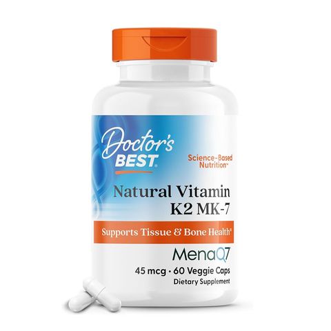 Viên uống Vitamin Doctor's Best K2 MK-7 với MenaQ7 - Hỗ trợ sức khỏe xương chắc khỏe, hấp thụ canxi tối ưu - 60 viên mỗi hộp