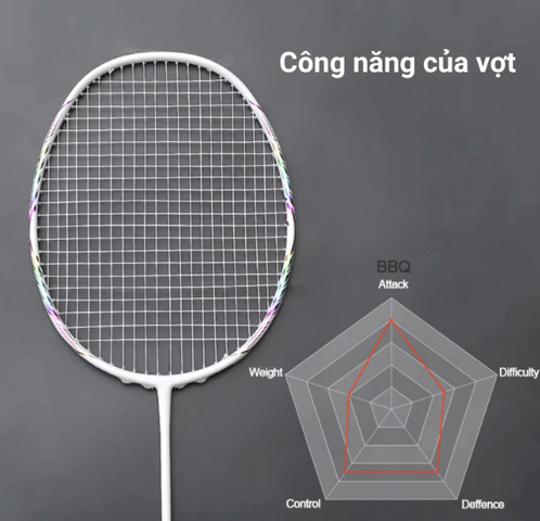 Vợt cầu lông 8U G5 ALP BBQ2.0 Full Carbon Siêu Nhẹ, Độ Căng Tối Đa 13.5kg - Lựa Chọn Hoàn Hảo Cho Người Mới và Chuyên Nghiệp