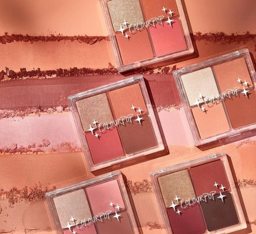 Bảng Phấn Má Hồng 4 Ô Colourpop Cheek Palette - Phấn Trang Điểm Mịn Màng, Tự Nhiên, Nhiều Tông Màu Cho Da Tươi Tắn