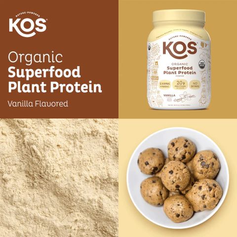 Bột Protein Hữu Cơ KOS Organic Superfood - Thực Phẩm Bổ Sung Protein Thực Vật Khỏe Mạnh, Dinh Dưỡng Cho Người Tập Luyện 1064g, 1092g