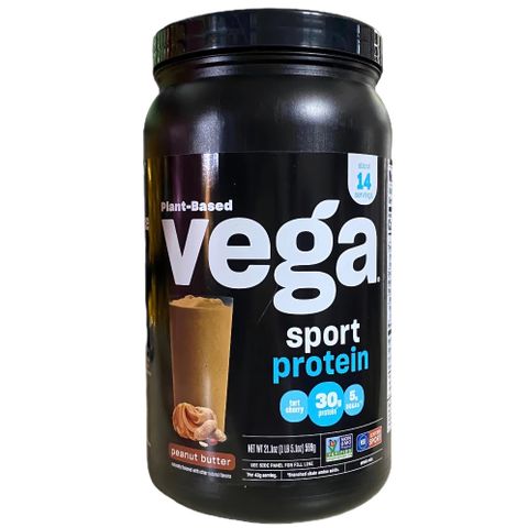 Bột Protein Thực Vật Hữu Cơ Vega Sport - 30g Protein, Hỗ Trợ Phục Hồi Cơ Bắp, Dành Cho Người Ăn Chay - Hương Vị Vani & Bơ Đậu Phộng