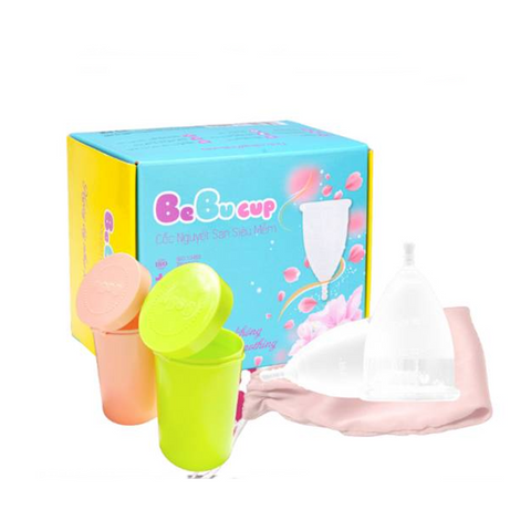 Cốc nguyệt san BeBu silicone y tế siêu mềm - An toàn, tiện lợi cho kỳ kinh nguyệt, phù hợp cho phụ nữ đã sinh và chưa sinh