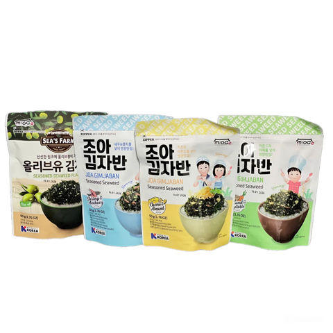 Combo 4 Gói Rong Biển Vụn Ăn Liền Miga Hàn Quốc - Thơm Ngon, Giòn Tan, Giàu Dinh Dưỡng, Dùng Ngay Hỗ Trợ Bữa Ăn, Snack Hấp Dẫn