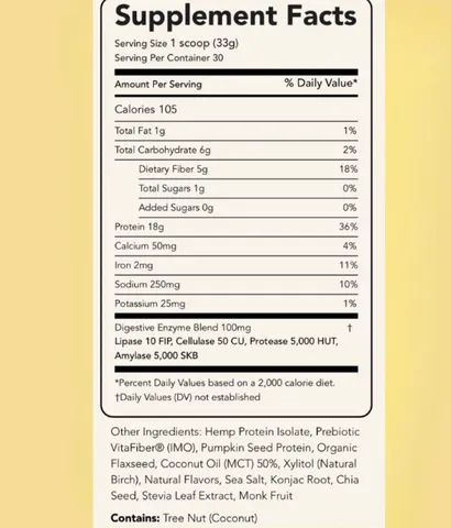 Đạm Thực Vật Không Chứa Đậu Vegan Clean Simple Eats 990g - Protein Hữu Cơ Dinh Dưỡng, Thích Hợp Cho Người Ăn Chay