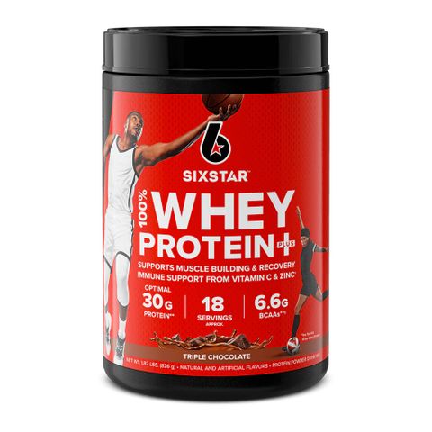 Bột Protein Whey Six Star Plus - Hỗ trợ Tăng Cơ Vị Vanila Cream, Cookies & Cream, Strawberry Smoothie, Triple Chocolate 830g