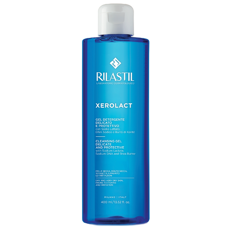 Gel Rửa Mặt & Tắm Toàn Thân Rilastil Xerolact 200ml - Công Thức Dịu Nhẹ, Phù Hợp Cho Da Nhạy Cảm, Không Gây Khô Căng