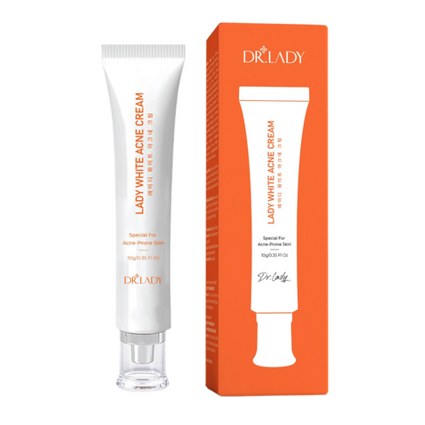 Kem chấm mụn Dr.Lady Lady White - Giảm viêm, làm dịu da, ngăn ngừa mụn, 10g - Sản phẩm chăm sóc da hiệu quả cho làn da mụn