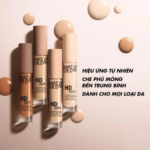 Kem Che Khuyết Điểm Make Up For Ever HD Skin Smooth & Blur - Che Phủ Tự Nhiên, Duy Trì Lớp Nền Suốt 24 Giờ, Phù Hợp Mọi Loại Da