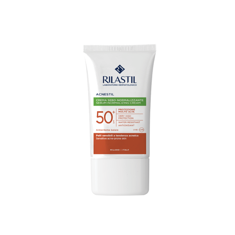 Kem Chống Nắng Rilastil Acnestil SPF 50+ - Dành Cho Da Dầu Mụn, Kiểm Soát Bã Nhờn, Bảo Vệ Da, Giảm Mụn, SPF 50+