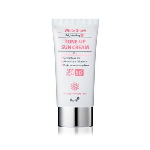 Kem Chống Nắng Nâng Tone Nella White Snow Brightening SPF50+ - Bảo Vệ Da, Làm Sáng Màu Da Tự Nhiên, Lọ 50ml