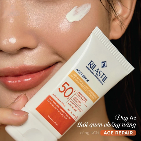 Kem Chống Nắng Rilastil Age Repair SPF50+ - Bảo Vệ Da Chống Lão Hóa, Ngăn Ngừa Tia UVA/UVB, Dưỡng Ẩm Sâu 40ml