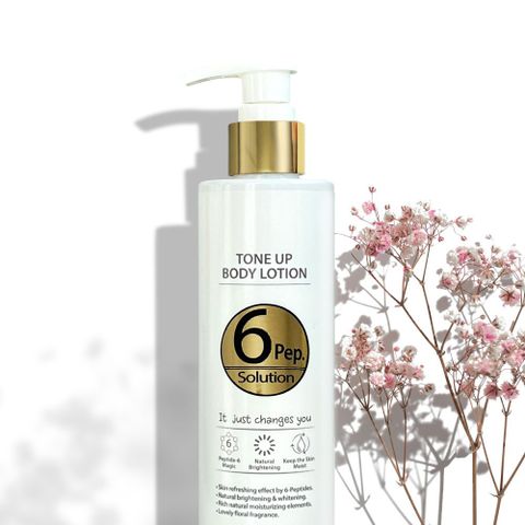 Kem Dưỡng Thể Trắng Da Nella Tone-up Body Lotion 6 Pep Solution - Lọ 245ml, Giúp Sáng Da, Dưỡng Ẩm Tự Nhiên, Hàn Quốc