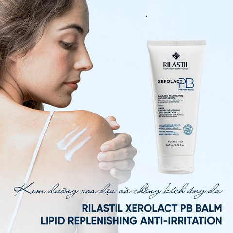 Kem Dưỡng Ẩm Rilastil Xerolact PB 400ml - Hỗ Trợ Phục Hồi Da, Giảm Ngứa, Thích Hợp Cho Người Lớn, Trẻ Sơ Sinh Và Trẻ Em