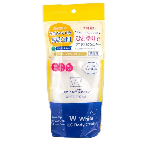 Kem Dưỡng Trắng Da Snow Tiara White Cream - Hỗ Trợ Làm Sáng Da, Cấp Ẩm, Giảm Thâm, Công Thức Nhẹ Gọn - Sản Phẩm Nhật Bản 240g