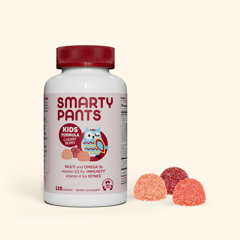 Kẹo Dẻo Vitamin Smarty Pants Kids Formula Cherry Berry - Hỗ Trợ Miễn Dịch, Dinh Dưỡng Cho Trẻ Em Từ 4 Tuổi, Ngon Miệng, 120 Viên