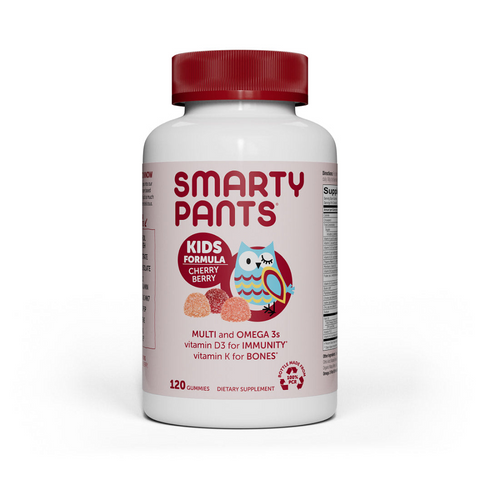 Kẹo Dẻo Vitamin Smarty Pants Kids Formula Cherry Berry - Hỗ Trợ Miễn Dịch, Dinh Dưỡng Cho Trẻ Em Từ 4 Tuổi, Ngon Miệng, 120 Viên
