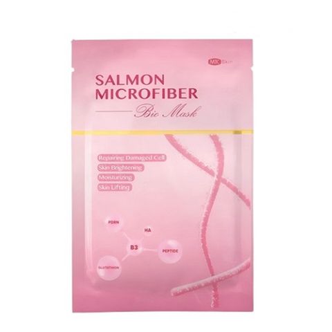Mặt Nạ Tế Bào Gốc Salmon Microfiber MTC Skin - Phục Hồi & Dưỡng Da, Chống Lão Hóa, Cấp Nước, 10 Miếng