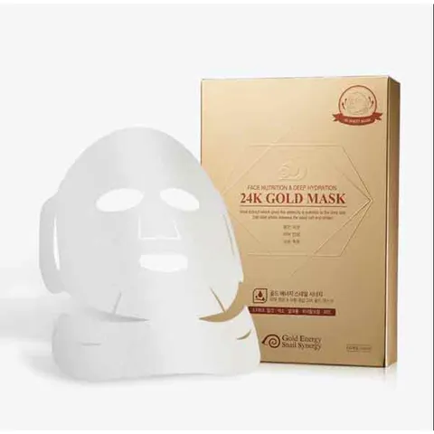 Mặt Nạ Vàng 24K Cấp Ẩm Sâu - Gold Mask Face Nutrition & Deep Hydration, Chiết Xuất Ốc Sên, Làm Sáng Da, Dưỡng Ẩm Tối Ưu