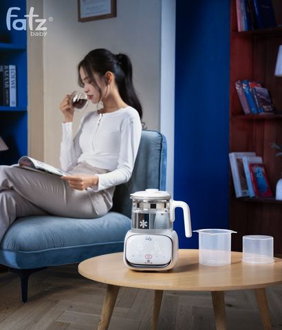 Máy Đun Nước Pha Sữa Điện Tử Fatzbaby Quick S1 Plus - Bảng Điều Khiển Cảm Ứng, Chức Năng Giữ Nhiệt 48 Giờ, Dung Tích 1.2L