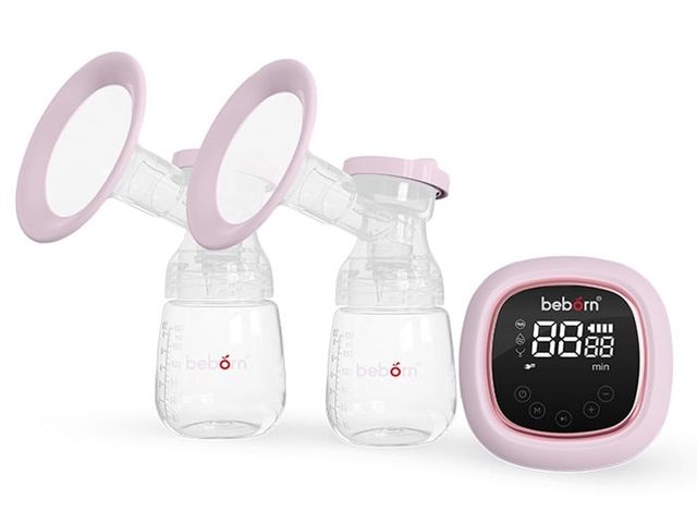 Máy Hút Sữa Điện Đôi Beborn BP01 - Thiết Kế Hiện Đại, 3 Chế Độ Massage, Hút Sữa Với Lực Hút Mạnh 270mmHg, Pin Sạc 2000mAh