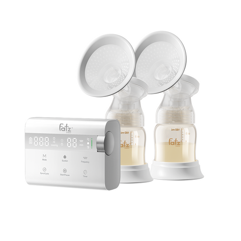 Máy Hút Sữa Điện Đôi Fatzbaby Resonance 14 Plus FB1161BT - Công Nghệ Vi Rung, Pin 3200mAh, 3 Chế Độ Massage & Hút Sữa Thông Minh