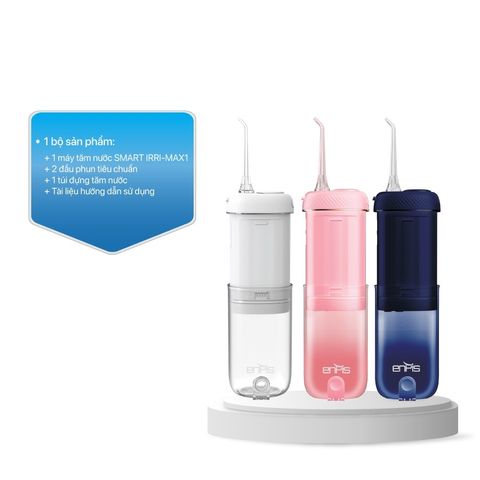 Máy Tăm Nước Cầm Tay Enpis Smart Irri-Max1 - Dung Tích 180ml, 4 Chế Độ, Chăm Sóc Răng Miệng Hiệu Quả, Thiết Kế Nhỏ Gọn IPX7