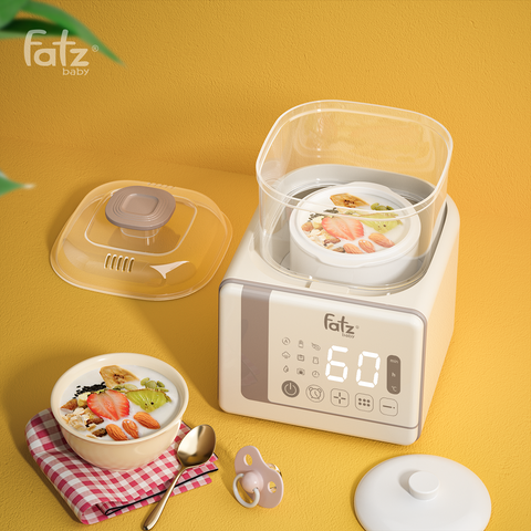 Máy Tiệt Trùng Sấy Khô Nấu Cháo và Hâm Sữa Fatzbaby Captain 3 FB4326SL - Thiết Bị Đa Năng An Toàn Cho Bé
