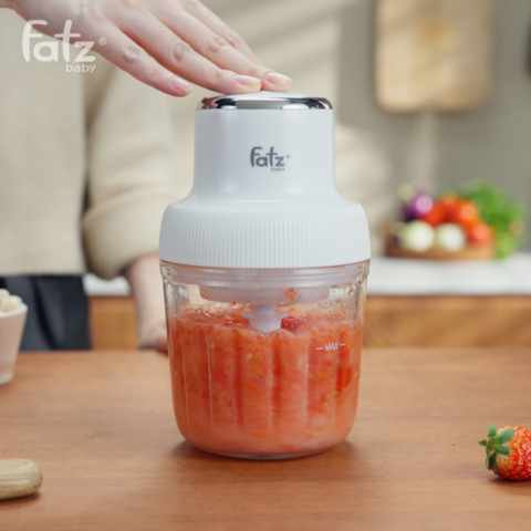 Máy xay thức ăn dặm đa năng Fatzbaby Mix 4 FB5021KB - Xay nhuyễn thực phẩm, dung tích 600ml, 8 lưỡi dao inox sắc bén cho bé an toàn