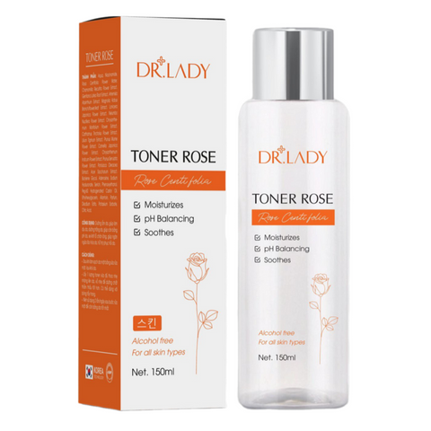 Nước Hoa Hồng Dr.Lady Toner Rose 150ml - Dưỡng ẩm, Se Khít Lỗ Chân Lông, Phục Hồi Da Cho Mọi Loại Da