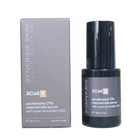 Serum Synergie Skin XCell B 21% Niacinamide - Hỗ Trợ Mờ Thâm, Sạm Da, Dưỡng Da Sáng Mịn, SOD, Dành Cho Da Nhạy Cảm 30ml