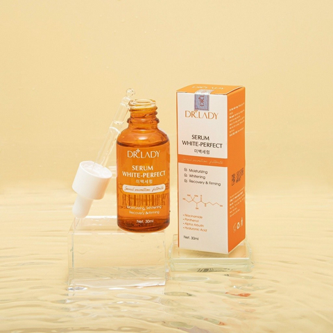 Serum Dưỡng Trắng Da White Perfect Dr.Lady - Hỗ Trợ Ẩm và Làm Săn Chắc Da 30ml, Phù Hợp Mọi Loại Da