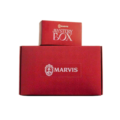 Set 2 Tuýp Kem Đánh Răng Marvis - Hương Trà Xanh & Mint, Kèm Hộp Quà Lucky Box, Làm Sạch Hiệu Quả, Hơi Thở Thơm Mát