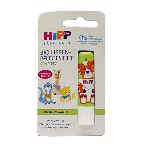 Son Dưỡng Môi Hữu Cơ Cho Bé HiPP Babysanft Bio - Dưỡng Ẩm Mềm Mại, An Toàn, Thiết Kế Đáng Yêu, 4.8g